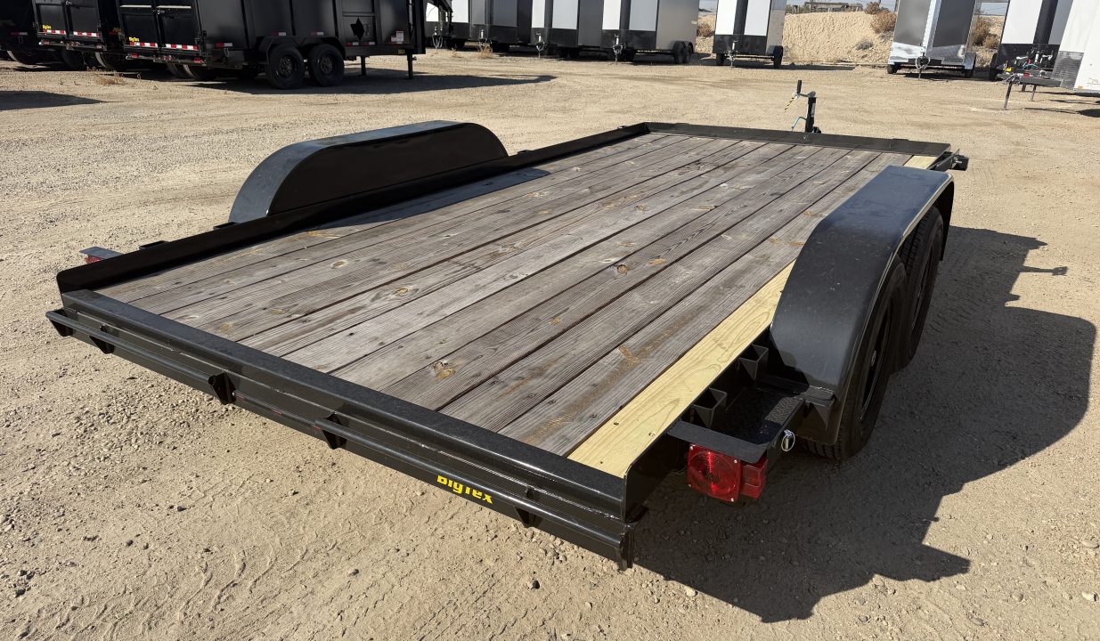 New 2026 Big Tex Trailers 7X14 OPEN CAR HAULER 6K WITH SLIDE IN RAMPS