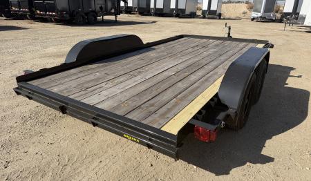 New 2026 Big Tex Trailers 7X14 OPEN CAR HAULER 6K WITH SLIDE IN RAMPS
