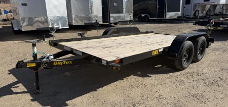 New 2026 Big Tex Trailers 7X14 OPEN CAR HAULER 6K WITH SLIDE IN RAMPS