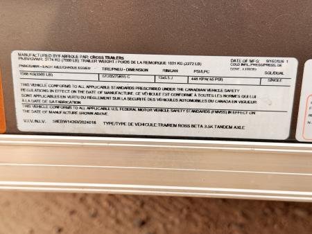 New 2027 Cross Trailers 7-14-1.5V Enclosed 7K GVWR