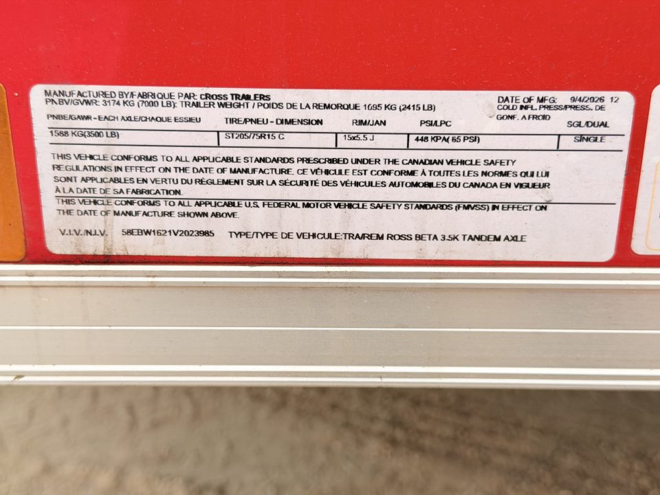 New 2027 Cross Trailers 7-16-1.5V Enclosed 7K GVWR