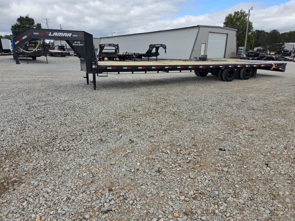 New 2027 Lamar 102X36 TANDEM DUAL LO-PRO GOOSENECK W/12K AXLES & MAX RAMPS
