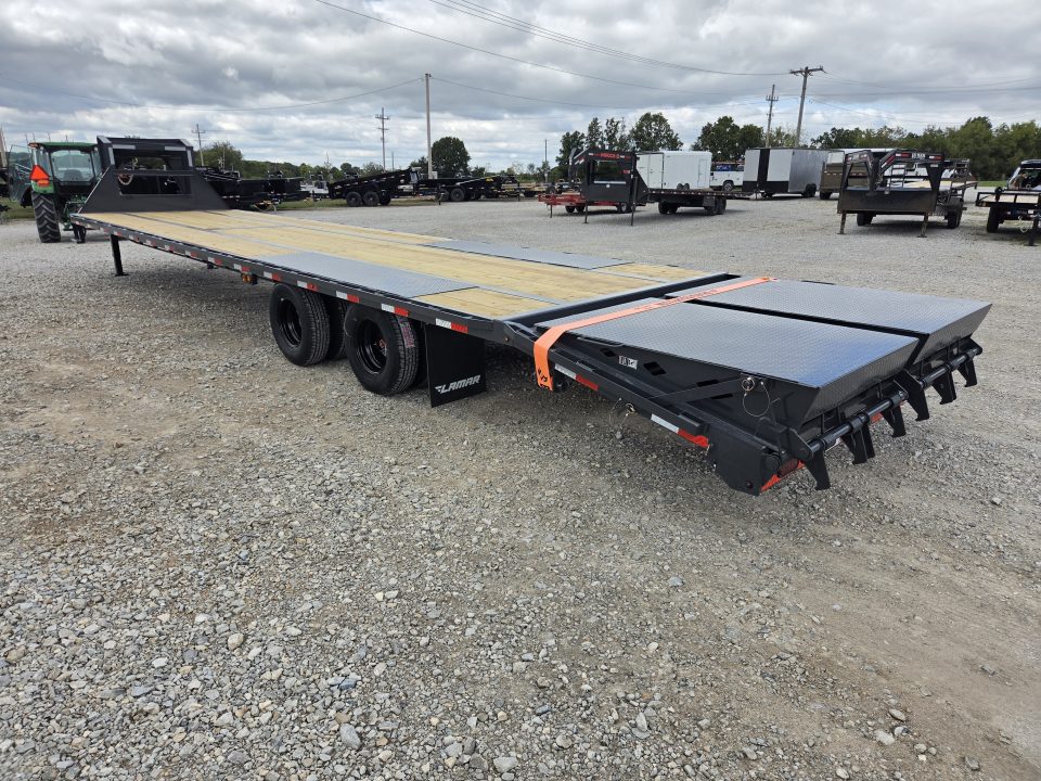 New 2027 Lamar 102X36 TANDEM DUAL LO-PRO GOOSENECK W/12K AXLES & MAX RAMPS