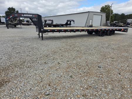 New 2027 Lamar 102X36 TANDEM DUAL LO-PRO GOOSENECK W/12K AXLES & MAX RAMPS