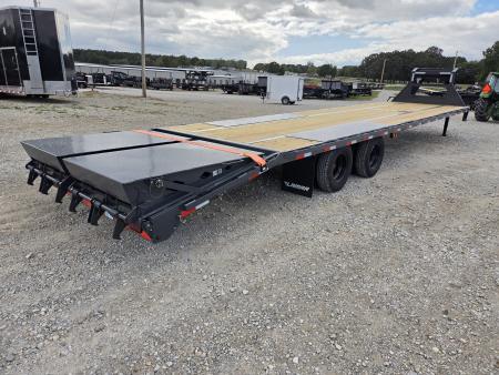 New 2027 Lamar 102X36 TANDEM DUAL LO-PRO GOOSENECK W/12K AXLES & MAX RAMPS