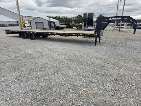 New 2027 Lamar 102X36 TANDEM DUAL LO-PRO GOOSENECK W/12K AXLES & MAX RAMPS