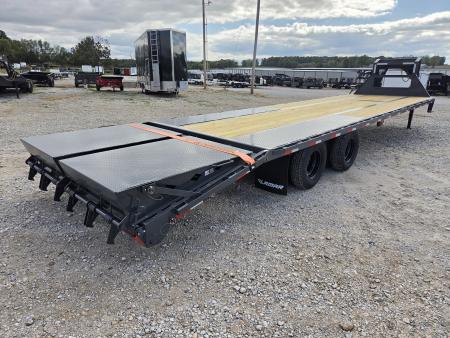 New 2027 Lamar 102X32 TANDEM DUAL LO-PRO GOOSENECK FLATBED W/10K AXLES & MAX RAMPS