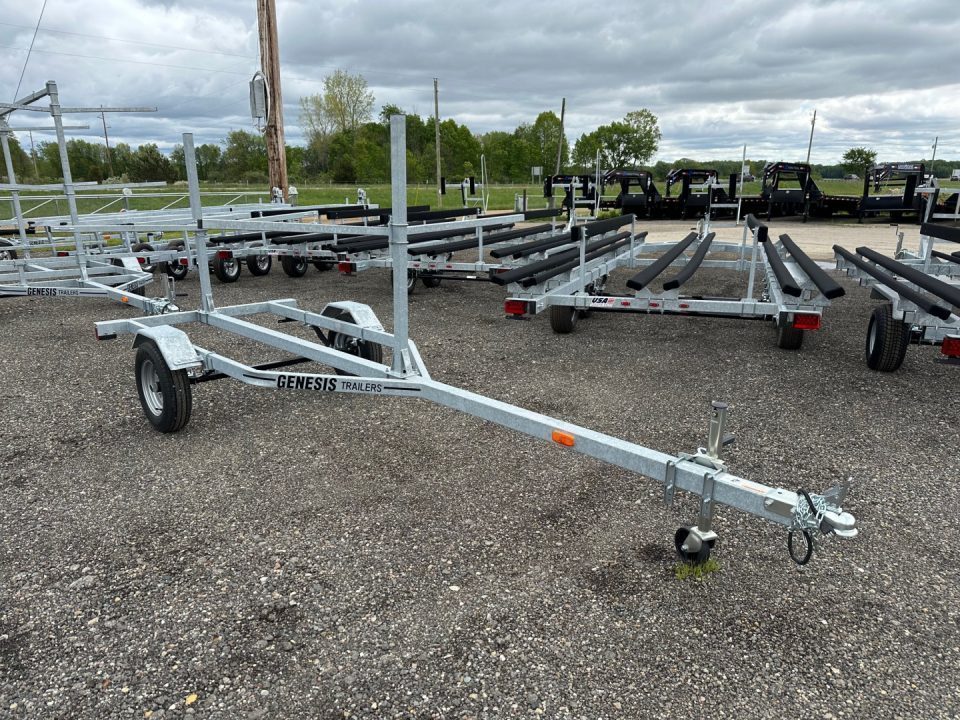 New 2027 Genesis Trailers Galvanized 2-4 Place Kayak/Canoe Boat Trailer