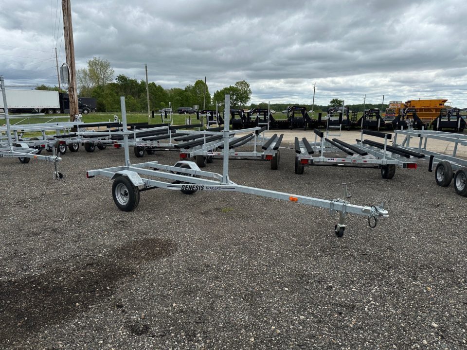 New 2027 Genesis Trailers Galvanized 2-4 Place Kayak/Canoe Boat Trailer