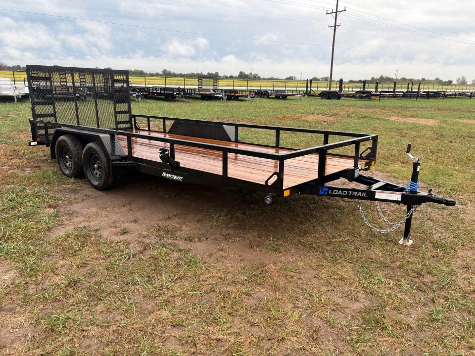 New 2026 Load Trail 83x18 Tandem 7K Utility Trailer W/ 4' Ramp Gate