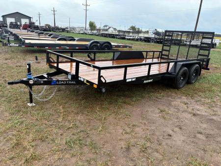 New 2026 Load Trail 83x18 Tandem 7K Utility Trailer W/ 4' Ramp Gate