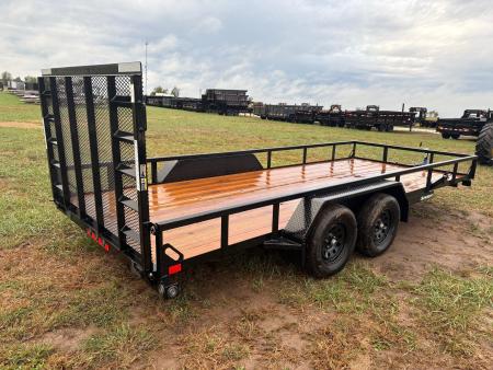 New 2026 Load Trail 83x18 Tandem 7K Utility Trailer W/ 4' Ramp Gate