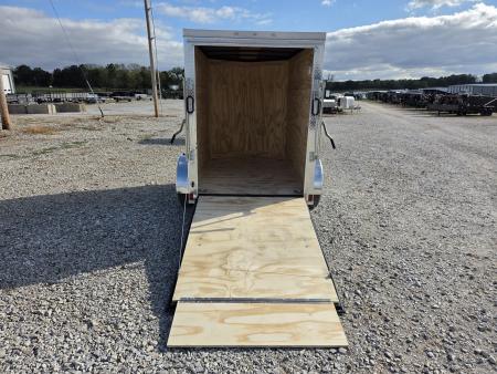 New 2027 Rock Solid 5X8 SINGLE AXLE CARGO W/RAMP DOOR .080 SEMI SCREWLESS EXTERIOR & 6' HEIGHT