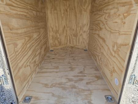 New 2027 Rock Solid 5X8 SINGLE AXLE CARGO W/RAMP DOOR .080 SEMI SCREWLESS EXTERIOR & 6' HEIGHT