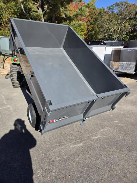 New 2027 Extreme Manufacturing 4X7 DUMP TRAILER 24 INCH SIDES GREY Dump Trailer