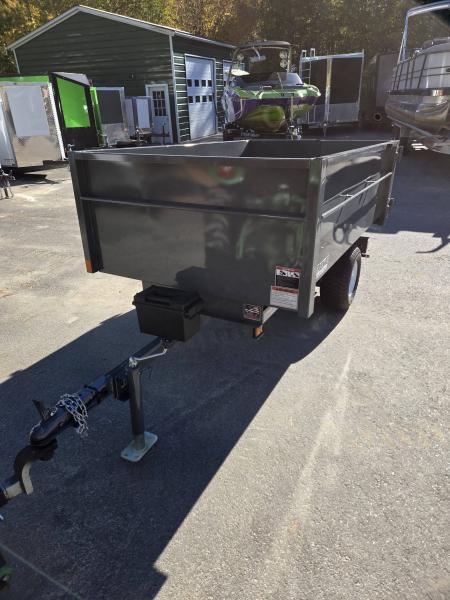 New 2027 Extreme Manufacturing 4X7 DUMP TRAILER 24 INCH SIDES GREY Dump Trailer