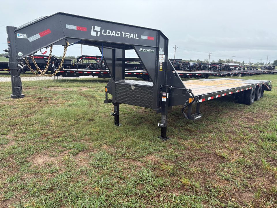 New 2027 Load Trail 102x32 Tandem 25.9K Flatbed Trailer W/ Max Ramps & 14 Ply Tires