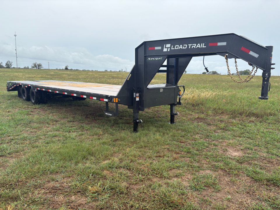 New 2027 Load Trail 102x32 Tandem 25.9K Flatbed Trailer W/ Max Ramps & 14 Ply Tires