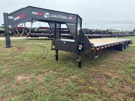 New 2027 Load Trail 102x32 Tandem 25.9K Flatbed Trailer W/ Max Ramps & 14 Ply Tires