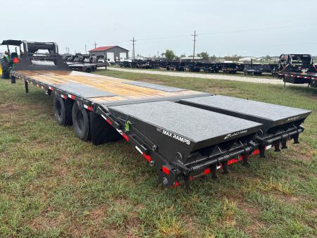 New 2027 Load Trail 102x32 Tandem 25.9K Flatbed Trailer W/ Max Ramps & 14 Ply Tires