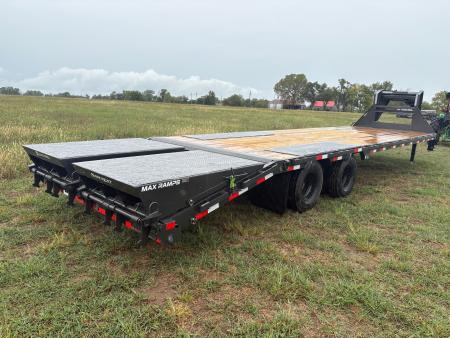 New 2027 Load Trail 102x32 Tandem 25.9K Flatbed Trailer W/ Max Ramps & 14 Ply Tires