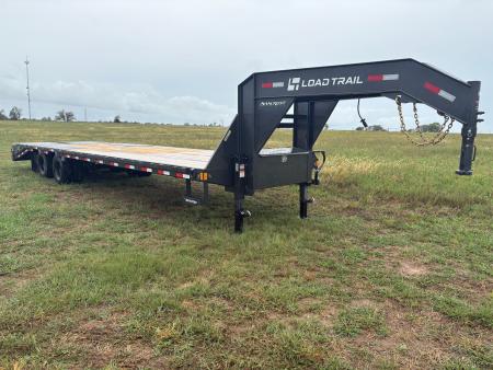 New 2027 Load Trail 102x32 Tandem 25.9K Flatbed Trailer W/ Max Ramps & 14 Ply Tires