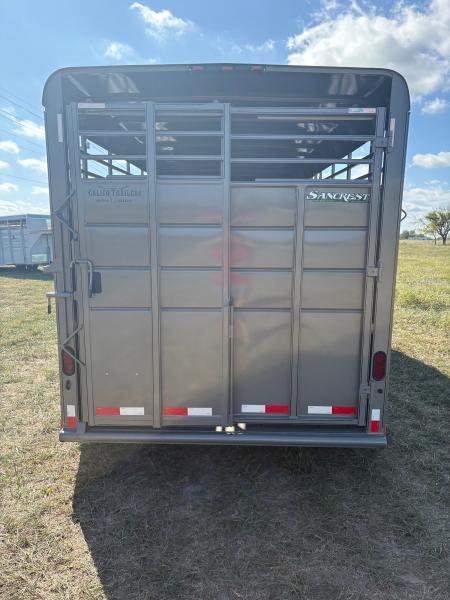 New 2027 Calico Trailers 6x18 Tandem 14K Livestock Trailer W/ Slam Latch & 1 Cut Gate