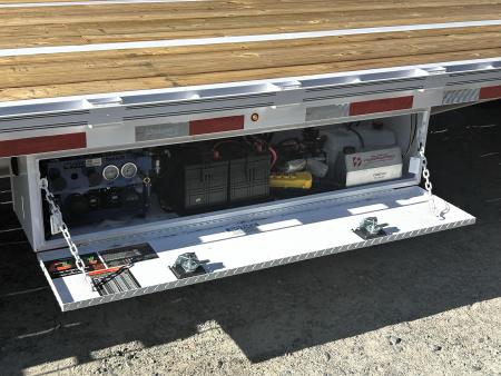 New *AIR RIDE EQUIPPED* 2027 44ft ( 32ft Deck + 12ft Hyd Dove ) FMAX 216, 16K Axles, 60" Spread, LOADED !!!!