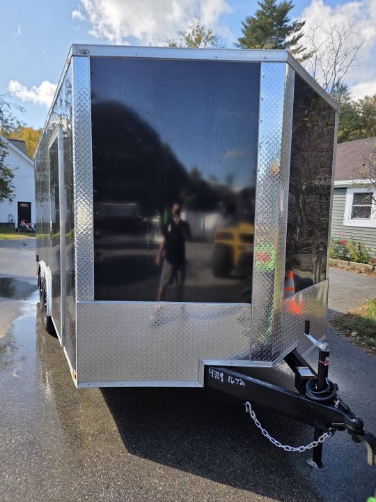 New 2027 One Stop 8.5x16 enclosed cargo trailer rear ramp Cargo / Enclosed Trailer
