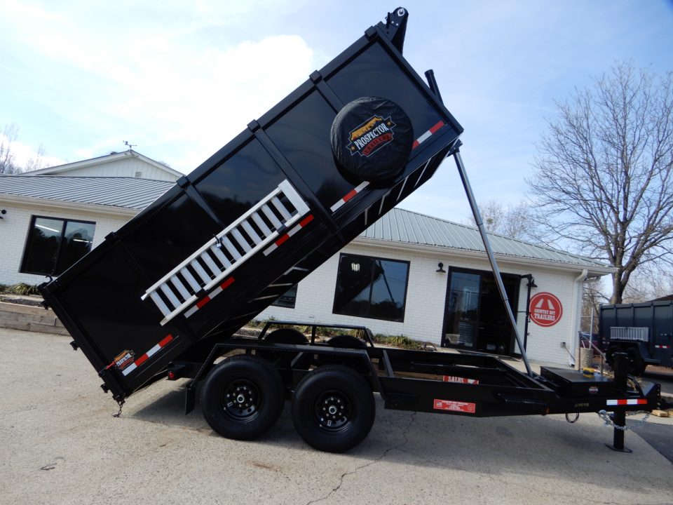 New 2027 Covered Wagon 7x14 Dump, 4' Sides, Tarp, Spare, Ramps