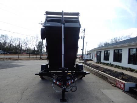 New 2027 Covered Wagon 7x14 Dump, 4' Sides, Tarp, Spare, Ramps