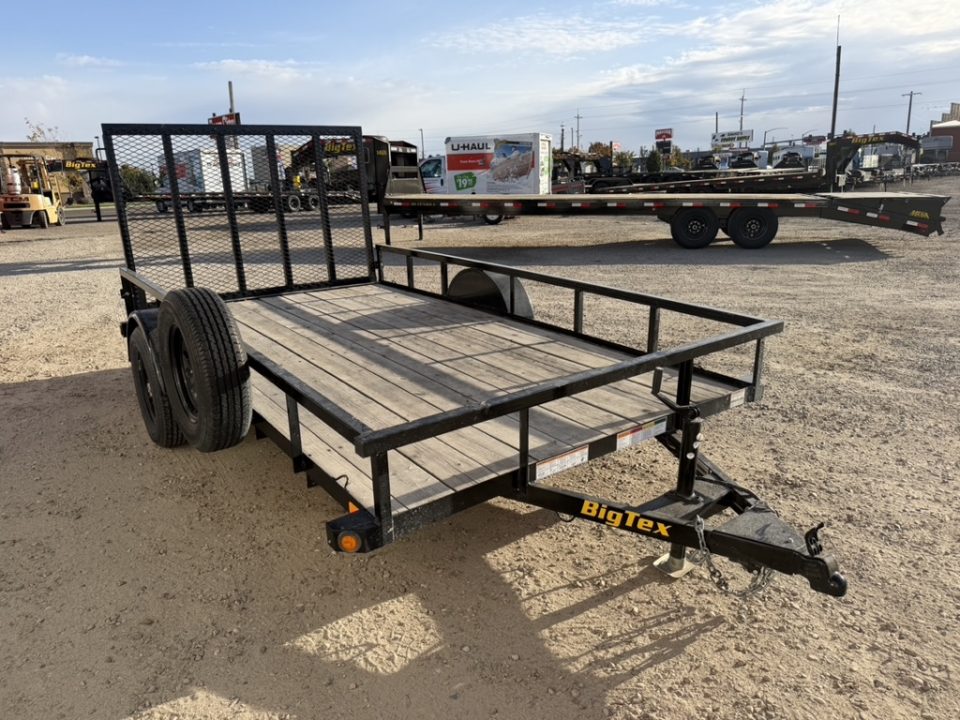 Used 2024 Big Tex Trailers 6.5X12 UTILITY TRAILER 3K W/RAMP GATE