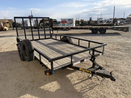 Used 2024 Big Tex Trailers 6.5X12 UTILITY TRAILER 3K W/RAMP GATE