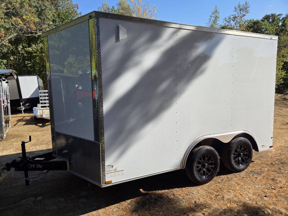 New 2027 One Stop 8.5x12 enclosed cargo trailer with rear ramp Cargo / Enclosed Trailer
