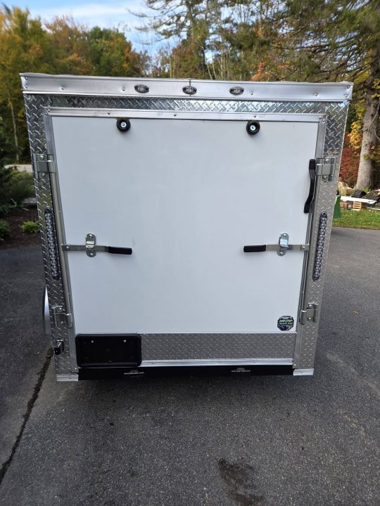 New 2027 One Stop 5x8 enclosed cargo trailers with ramp door & side door Cargo / Enclosed Trailer