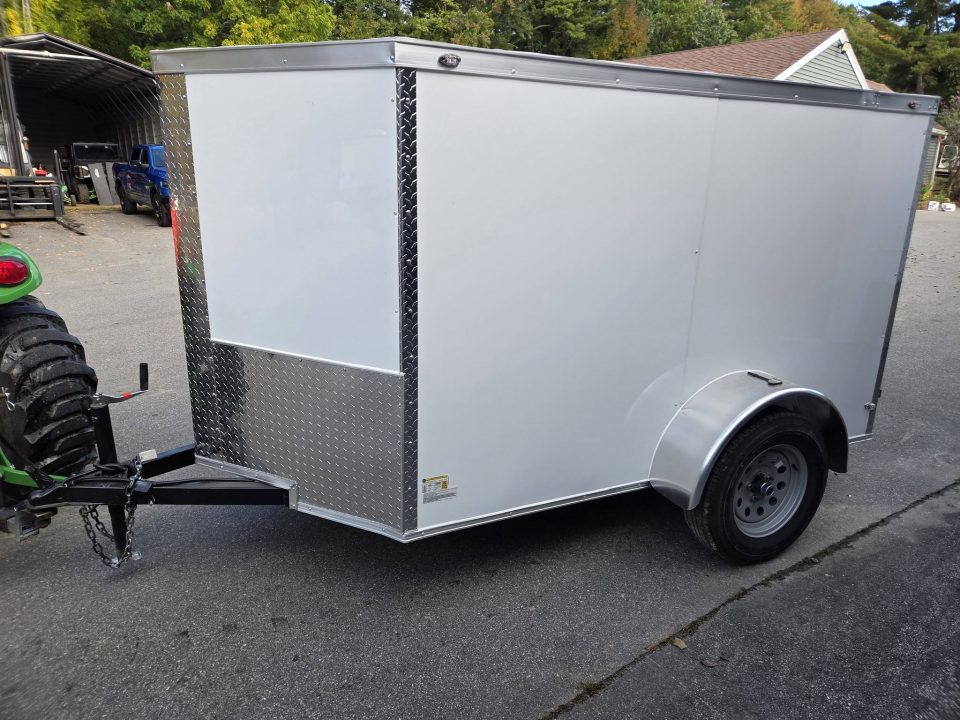 New 2027 One Stop 5x8 enclosed cargo trailers with ramp door & side door Cargo / Enclosed Trailer