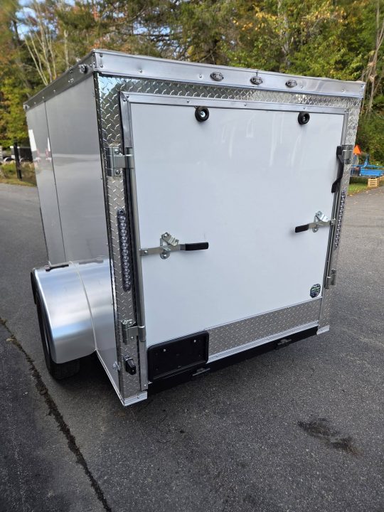 New 2027 One Stop 5x8 enclosed cargo trailers with ramp door & side door Cargo / Enclosed Trailer