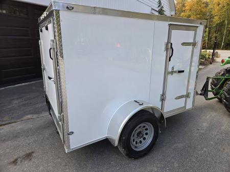 New 2027 One Stop 5x8 enclosed cargo trailers with ramp door & side door Cargo / Enclosed Trailer