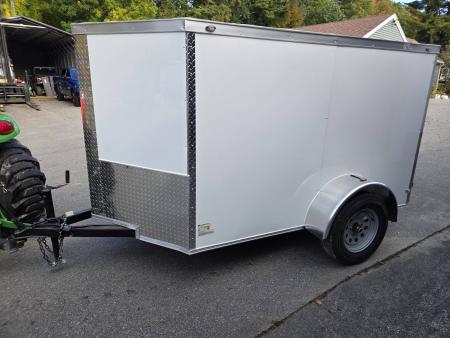 New 2027 One Stop 5x8 enclosed cargo trailers with ramp door & side door Cargo / Enclosed Trailer