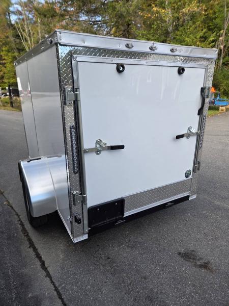 New 2027 One Stop 5x8 enclosed cargo trailers with ramp door & side door Cargo / Enclosed Trailer