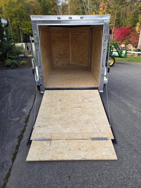 New 2027 One Stop 5x8 enclosed cargo trailers with ramp door & side door Cargo / Enclosed Trailer