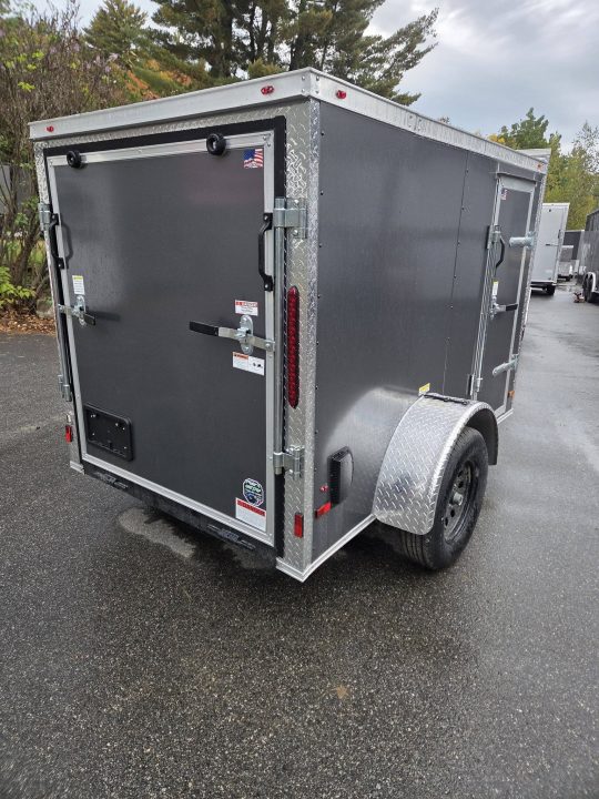 New 2027 One Stop 5x8 enclosed cargo trailer rear ramp Cargo / Enclosed Trailer
