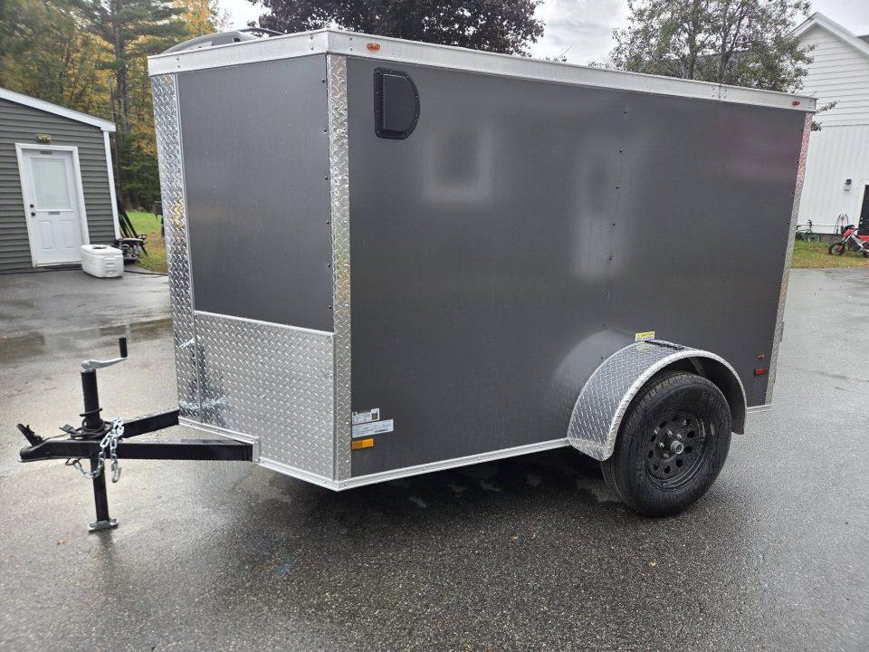 New 2027 One Stop 5x8 enclosed cargo trailer rear ramp Cargo / Enclosed Trailer