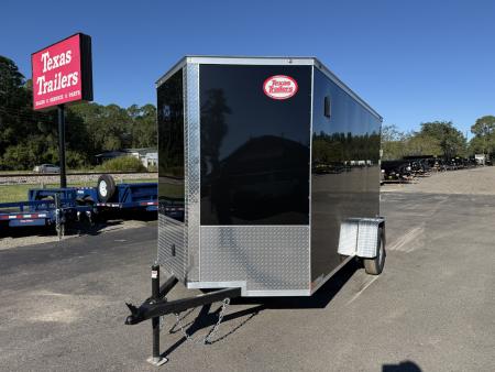 New TX6X12SA TEXAS TRAILERS 6' X 12' CARGO / ENCLOSED TRAILER W/REAR RAMP DOOR & SIDE DOOR