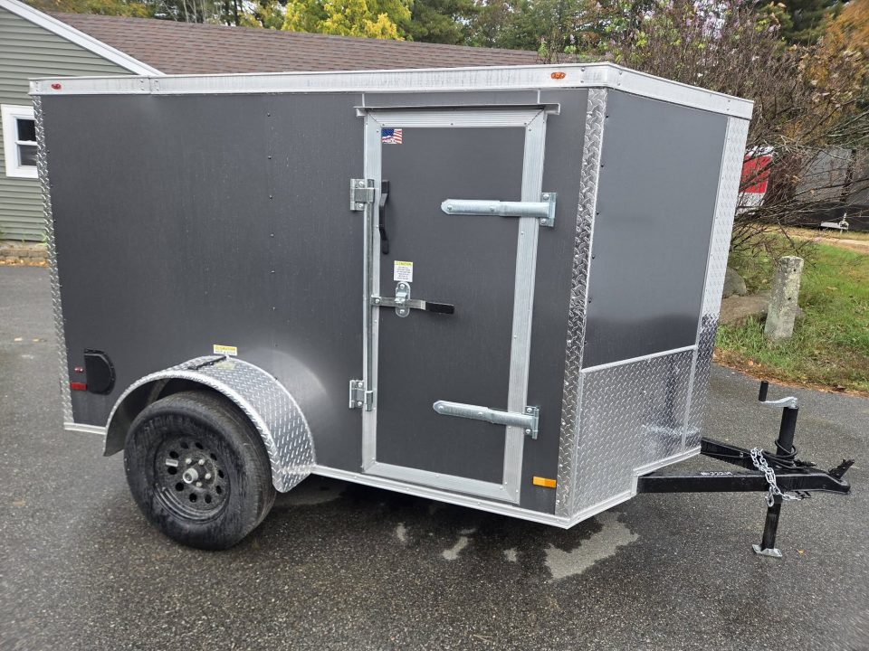 New 2027 One Stop 5X8 ENCLOSED CARGO TRAILER REAR RAMP Cargo / Enclosed Trailer