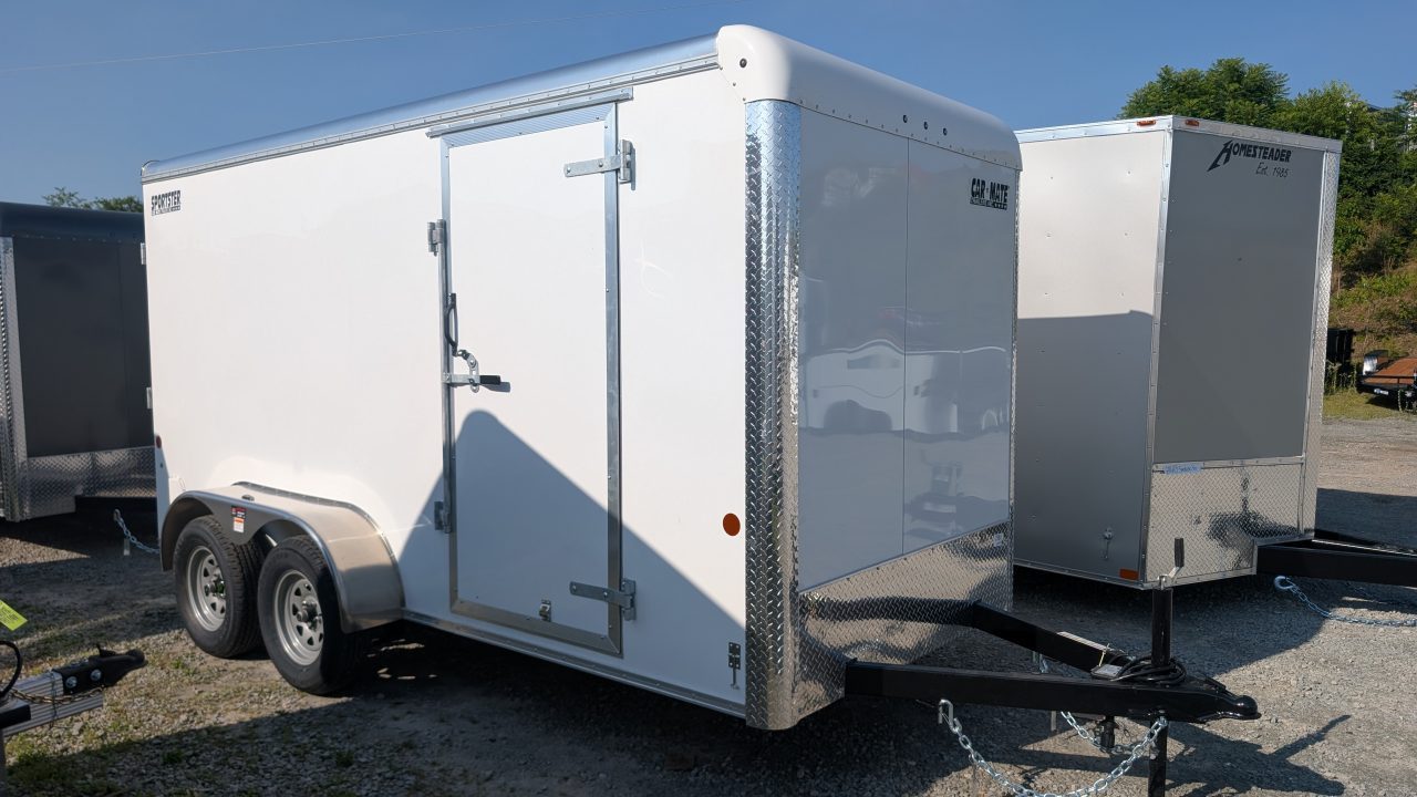 New 2027 Car Mate 6x14 HD Sportster Cargo Trailer w/ Ramp Door