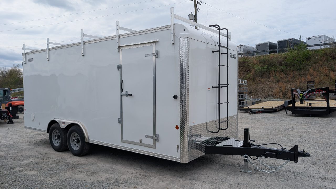 New 2027 Car Mate 8x20 HD Contractor Cargo Trailer w/ Barn Doors (6" Add'l Height!)