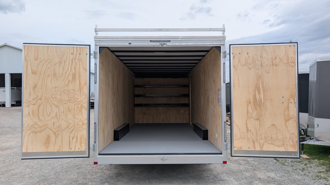 New 2027 Car Mate 8x20 HD Contractor Cargo Trailer w/ Barn Doors (6" Add'l Height!)