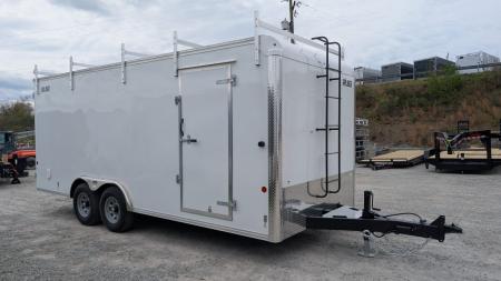 New 2027 Car Mate 8x20 HD Contractor Cargo Trailer w/ Barn Doors (6  Add'l Height!)