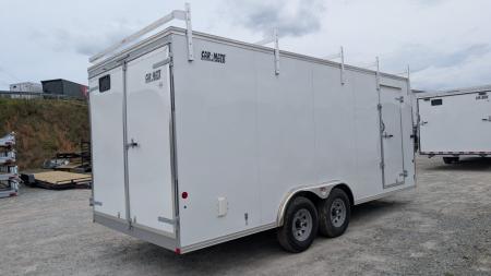 New 2027 Car Mate 8x20 HD Contractor Cargo Trailer w/ Barn Doors (6" Add'l Height!)